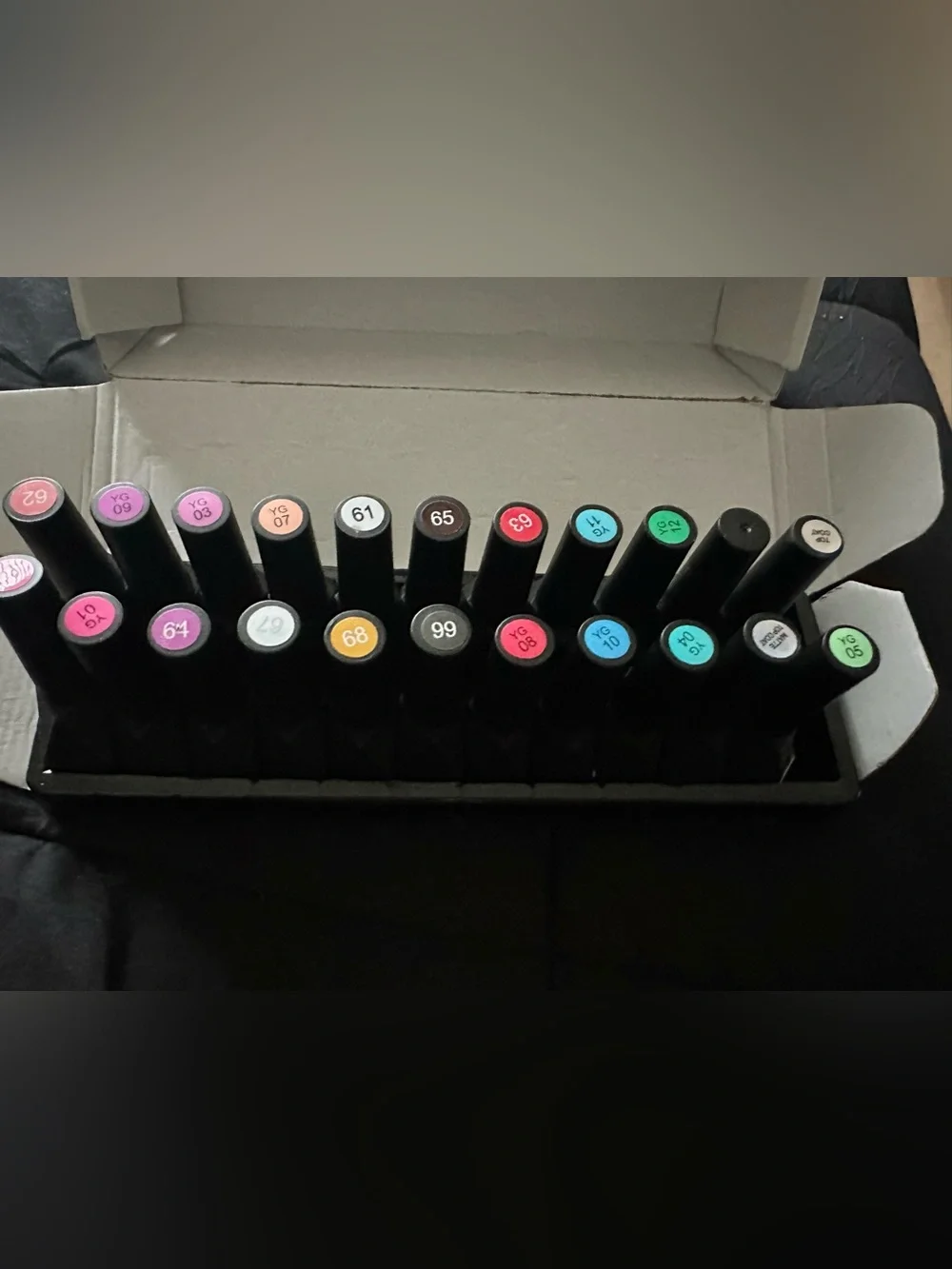 FTMY Gel Nail Polish Set – 22 Colors – NEW & Boxed – White Black Matte